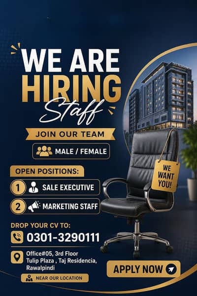 male female staff required