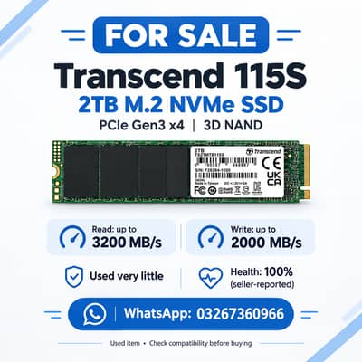 Transcend 115S 2TB NVMe