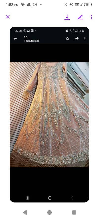 heavy stylish adda work maxi