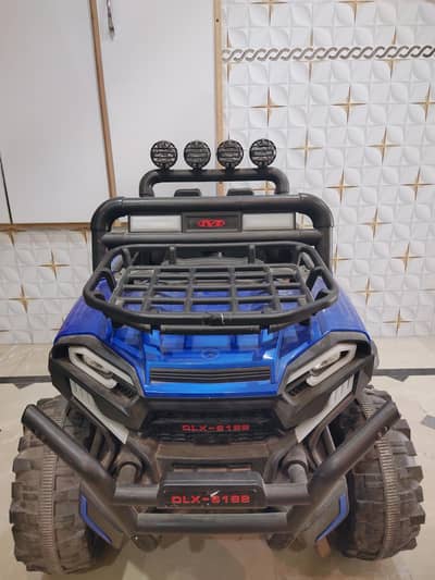Blue Kids Electric Off-Road Jeep DLX-6188