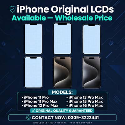 I phone LCD 11 11pro max to 16 16 pro max #03093222441 whatsapp