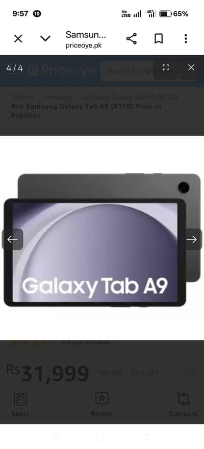 Samsung Tab A-9 for sale. . .