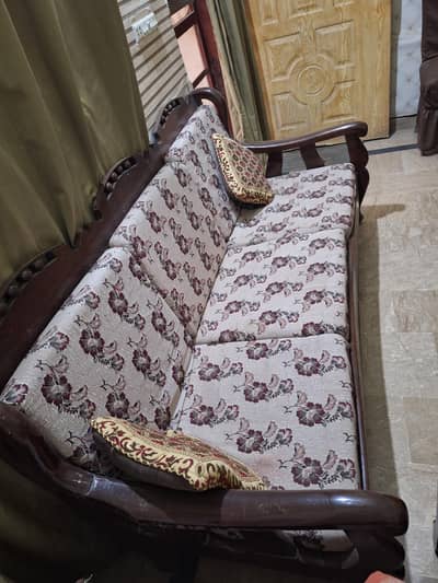 wooden sofa set