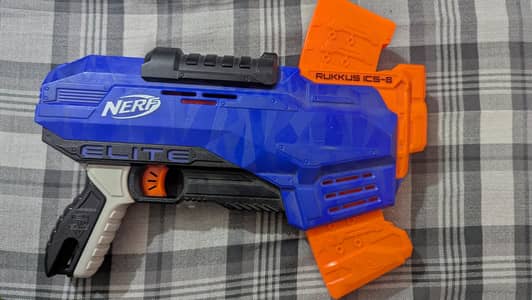 NERF ELITE RUKKUS ICS-8 BLASTER FOR SALE!
