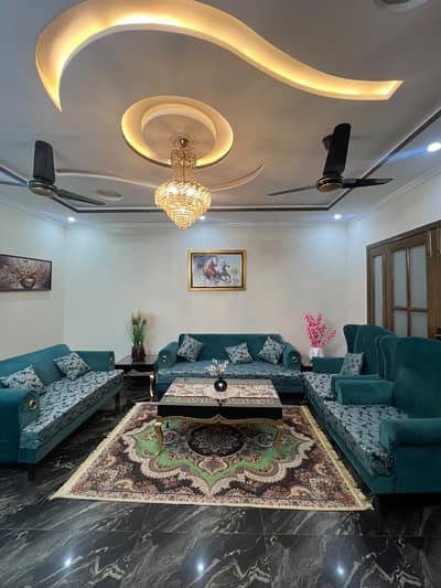 Faisal Town Block A 8 Marla . [(Fully Furnished)]. Double Unit House Available For Rent