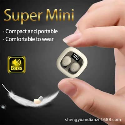 Super Mini Sleep Earbuds Wireless - Compact Bass Bluetooth Earphones