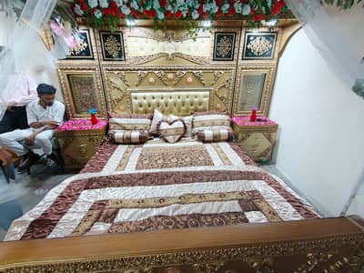 Complete Bed Set for Sale  Bed + 2 Side Tables + Dressing Table 70,000