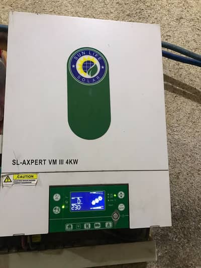 Hybrid system for 4 KV inverter 2  battery 1 year use phonics