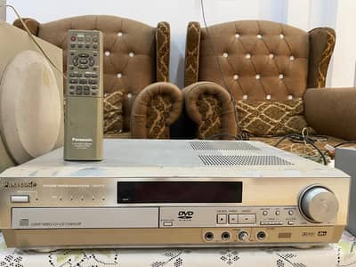 Panasonic 5-Disc DVD Home Theater Sound System with Speakers & Remote