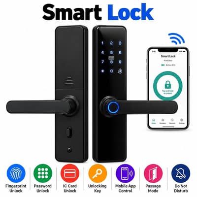 finger print smart door look