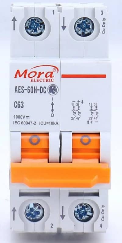 Solar DC relay, 12v 120A, Mora DC 63A breaker. DC wire
