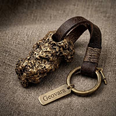 Luxury Golden Key Chain! Rare Earth-Derived Masterpiece