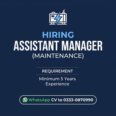 Assistant Maintenenace Manager