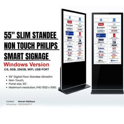55 Inch Slim Standee Non Touch