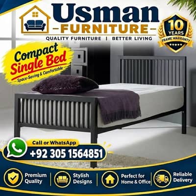Single Bed | iron bed | furniture | double bed | bed set | 03051564851