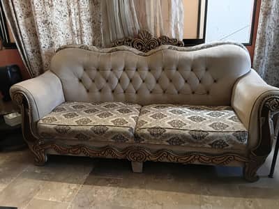 Beautiful Royal Sofa Set – 3 Seater + 2 Chairs