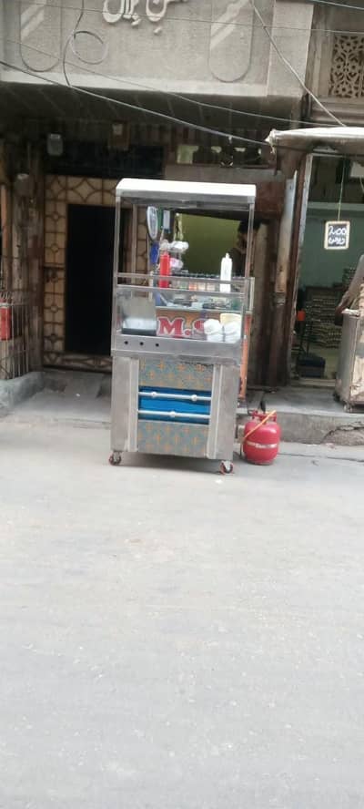 French Fries Stall with cylinder and all material available for sell