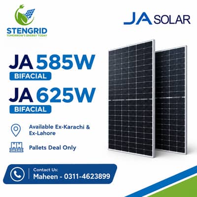 JA 625W Bifacial