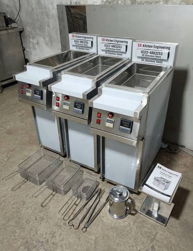 Fast Foos Machinery Fryer hot plate / pizza oven / dough mixer Carga