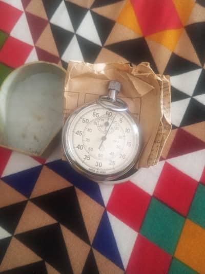 Original USSR Agat 4282H Stopwatch 1994 Full Box Set