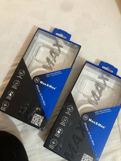 Max & Max iPhone 15 Pro Max Premium Transparent Cover – New