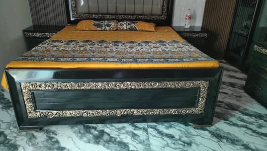 new bad and side table dressing for sale