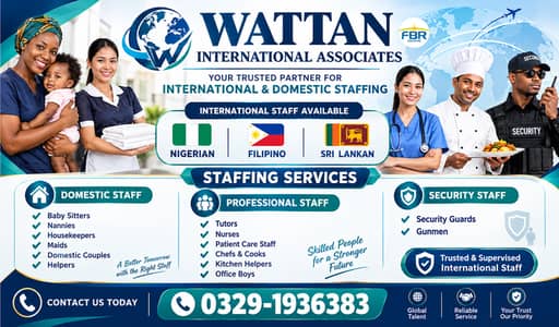 Maid, house maid,Fillipino maid, Nigerian maid, cook,nany avaliable