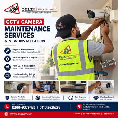 CCTV Camera Repair maintenance services in karachu