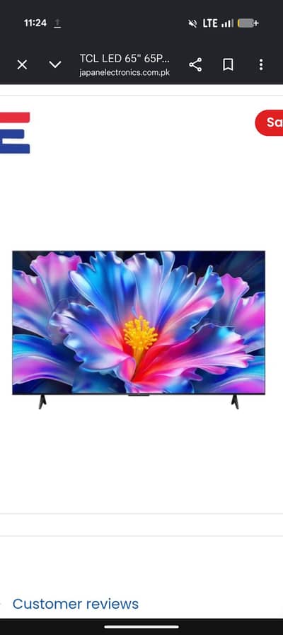 TCL P6L LED TV /Brand New Condition /Complete Box Pack/Warranty