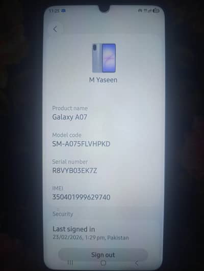 Samsung Mobile A07 5G