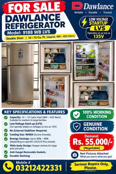 Refrigerator for sale
