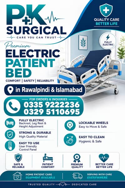 Manual Bed , Patient Bed , Hospital Bed , Surgical / ICU Electric Bed