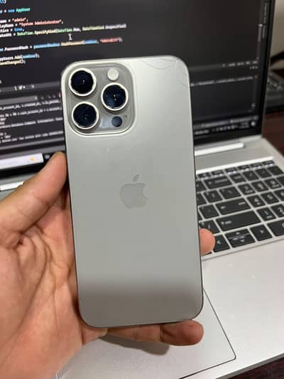 Iphone 16 pro max with box FU 256