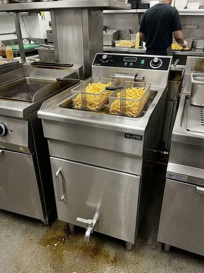 Commercial Electric Deep Fryer 6L, 6+6L & 10L - Heavy Duty Stainless