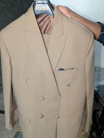 Double Breasted Blazer – Beige Color | Premium Look