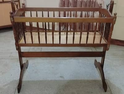 Baby cot shesham wood