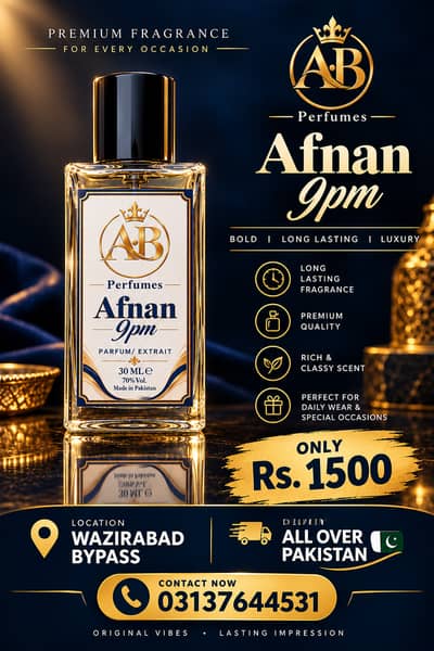 Afnan 9PM Perfume/Luxury Perfume/Premium Fragrance