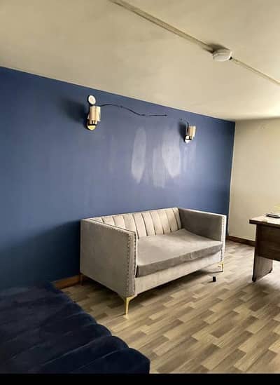 Separate Entrance Mezzanine Floor Office with 2 Chambers & 2 Washrooms available for rent