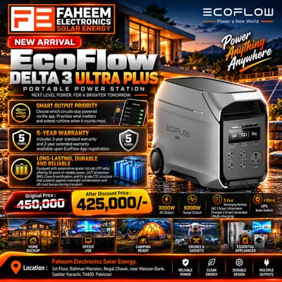 EcoFlow DELTA 3 Ultra Plus – Smart, Reliable & Powerful Backup Power