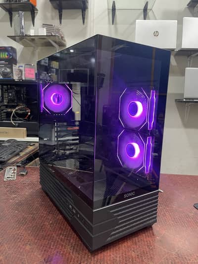 Sonic K10 Infinity gaming case with 3x infinity ARGB fans with box