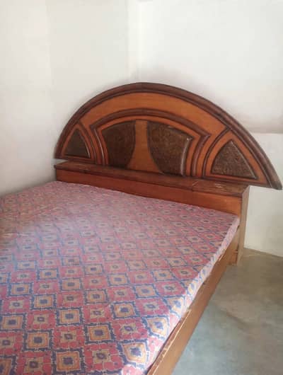 Wooden Double Bed King Size For Sale Larkana