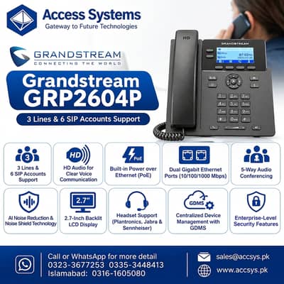 IP Phones Cisco | Polycom VVX | Grandstream | GXP1625 | 0335-3448413