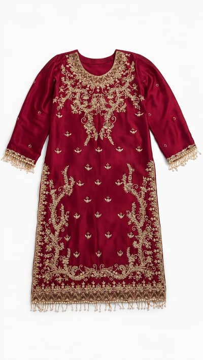 wedding dress 3pice suit /silk dress /party wear