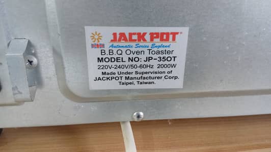 JACK POT Automatic Series England B. B. Q Oven Toaster