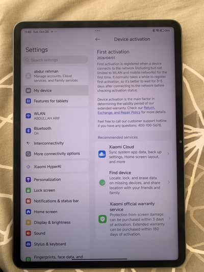 xiaomi pad 7 pro 512 GB with 16GB extension