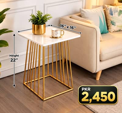 marble top side table| metal side table|corner table| sofa side table
