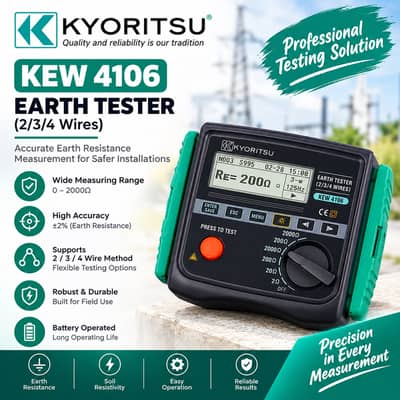 KEW 4106 Earth Resistance & Resistivity Tester In Pakitstan