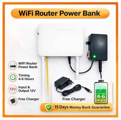 Mini WiFi Router Power Bank – 4–6 Hours Backup | Free Charge