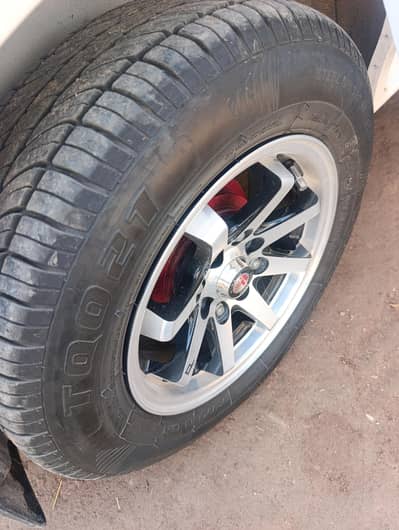 Brand new Alloy rims tyres in fresh condition just 3000km only used
