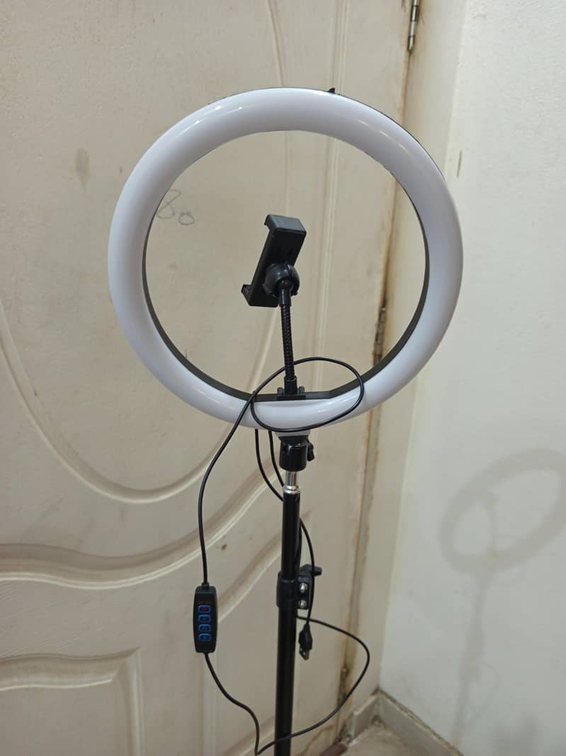 Tripod Stand with Multicolor Ring Light 1